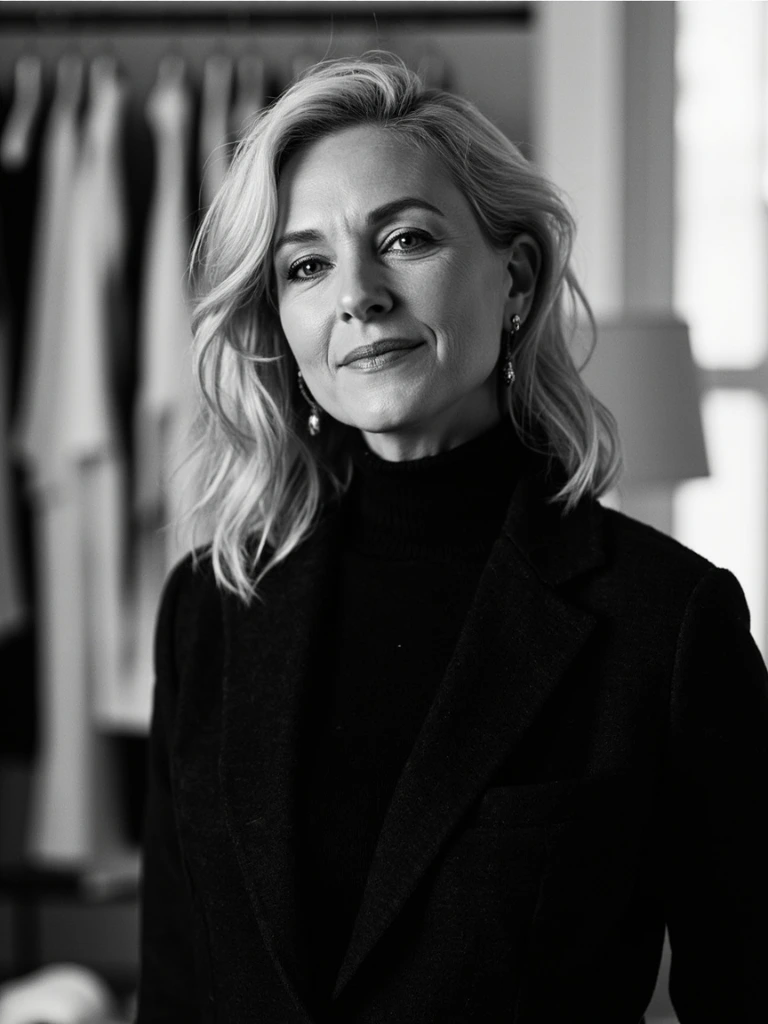 Founder portrait — former CFO of a $40M DTC fashion label